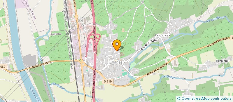 localisation de l'entreprise MONSIEUR EMRE ORCUN  CHANAS