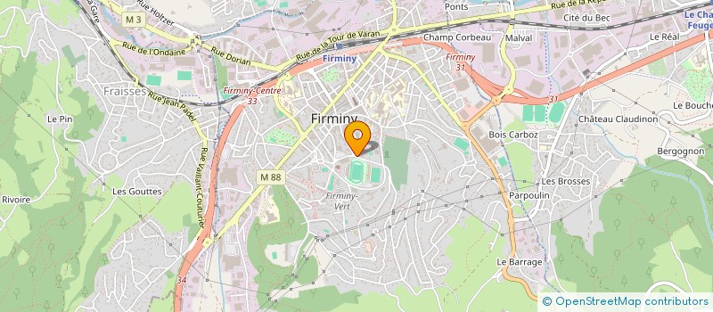 localisation de l'entreprise MONSIEUR EMRIC QUIBLIER  FIRMINY