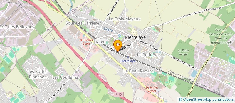 localisation de l'entreprise MONSIEUR EMSO MARTIAL  PIERRELAYE