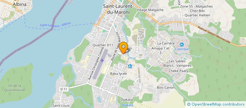 localisation de l'entreprise MONSIEUR EMYLLIANO BECKER  SAINT-LAURENT-DU-MARONI