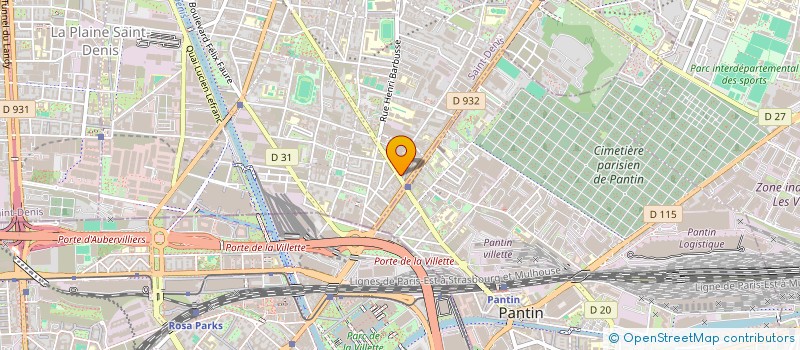 localisation de l'entreprise MONSIEUR ENAULLAH NASERI  AUBERVILLIERS