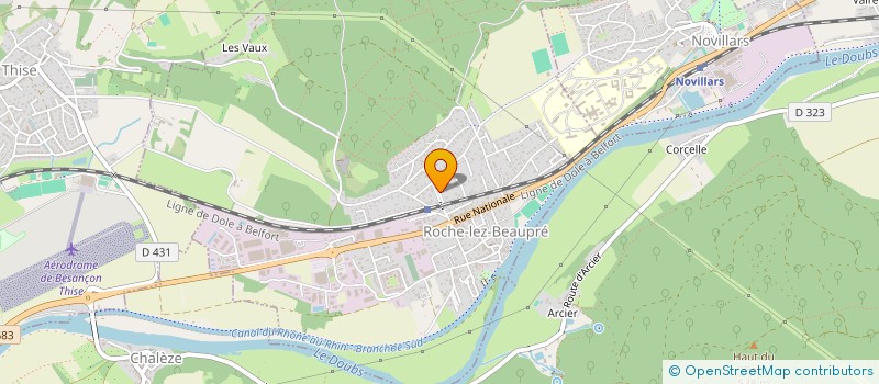 localisation de l'entreprise MONSIEUR ENDRE FACONDINI  ROCHE-LEZ-BEAUPRE