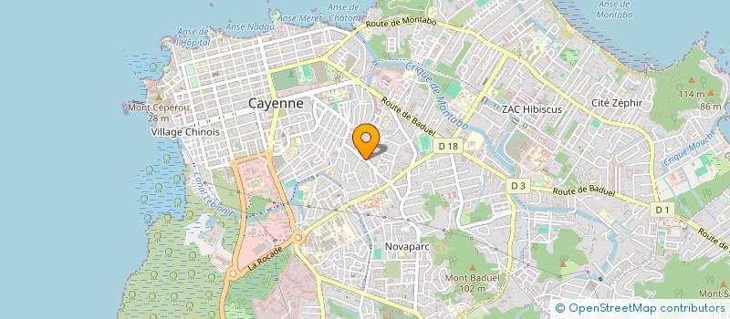 localisation de l'entreprise MONSIEUR ENEC JEUNE  CAYENNE