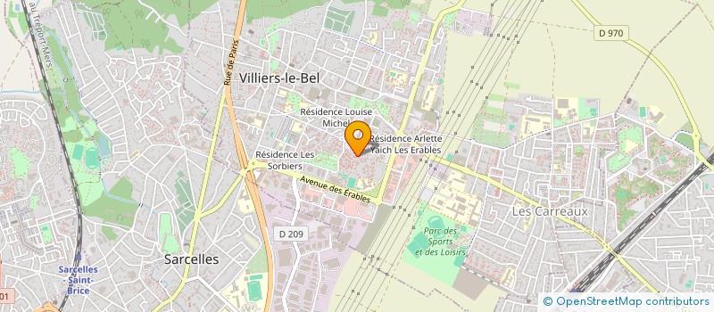 localisation de l'entreprise MONSIEUR ENEDIS SA  VILLIERS-LE-BEL