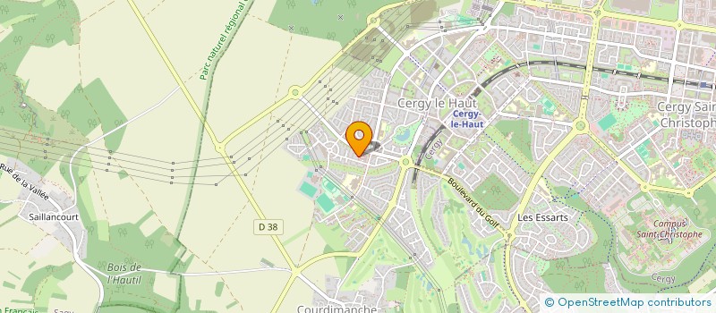 localisation de l'entreprise MONSIEUR ENEHIZENA OTABOR  CERGY