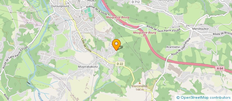 localisation de l'entreprise MONSIEUR ENEKO PELLARINI  SAINT-PIERRE-D'IRUBE