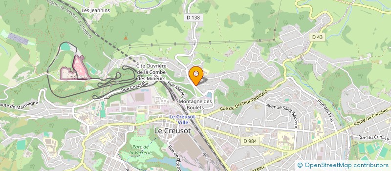 localisation de l'entreprise MONSIEUR ENES GRENOT  LE CREUSOT