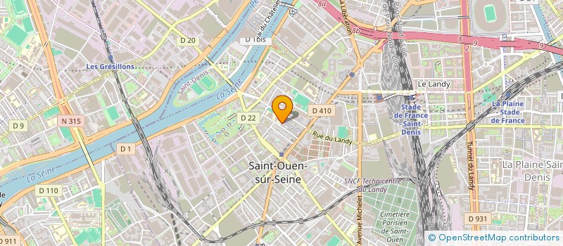 localisation de l'entreprise MONSIEUR ENGUERAND ACQUARONE à SAINT-OUEN-SUR-SEINE