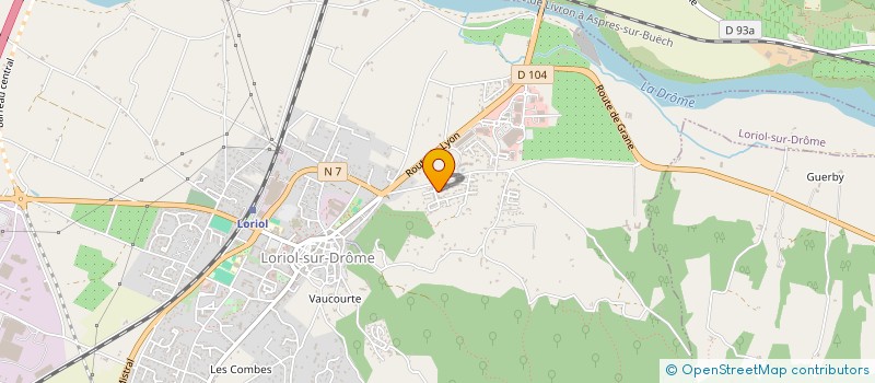 localisation de l'entreprise MONSIEUR ENGUERRAN BAUDUIN  LORIOL-SUR-DROME