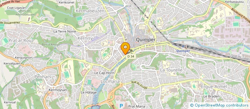 localisation de l'entreprise MONSIEUR ENGUERRAND ABAZIOU à QUIMPER