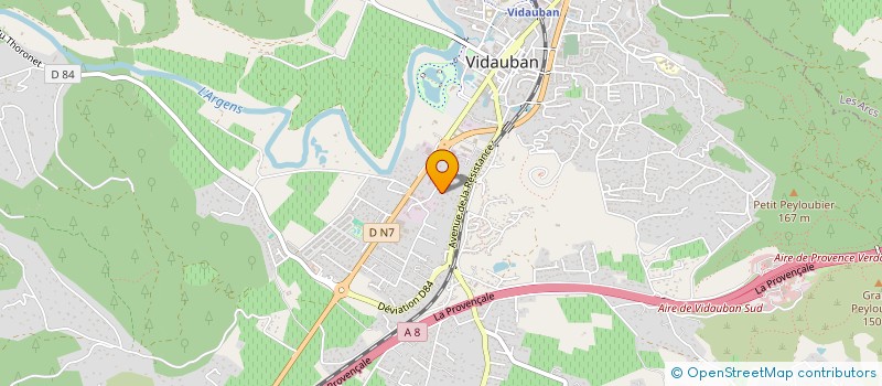 localisation de l'entreprise MONSIEUR ENGY ADOLPHE  VIDAUBAN