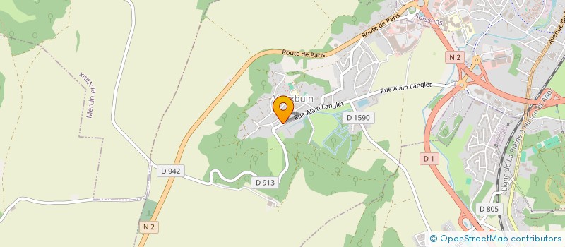 localisation de l'entreprise MONSIEUR ENIS SACIRI  VAUXBUIN