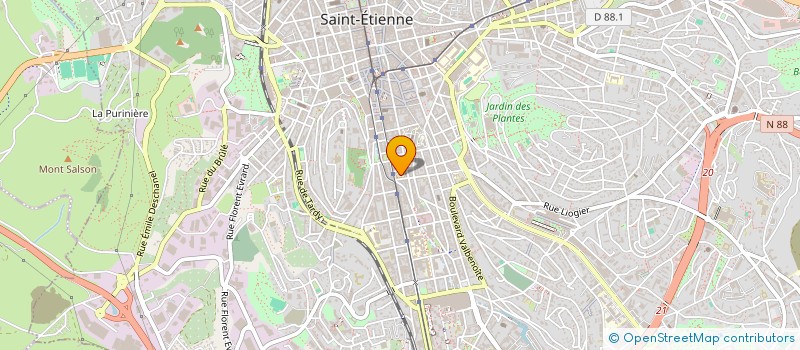 localisation de l'entreprise MONSIEUR ENNEMOND AGILLIANON  SAINT-ETIENNE