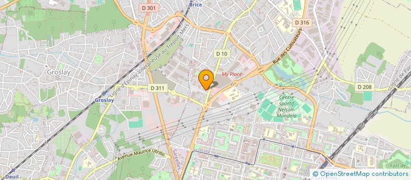 localisation de l'entreprise MONSIEUR ENRIC CASTARD  SARCELLES