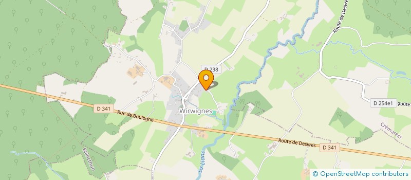 localisation de l'entreprise MONSIEUR ENRICK CARPENTIER  WIRWIGNES