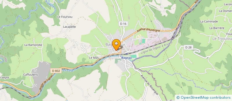 localisation de l'entreprise MONSIEUR ENRICK LAVIOLETTE  CAJARC