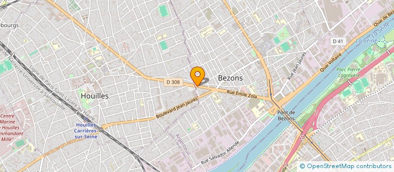 localisation de l'entreprise MONSIEUR ENRICLAUDE ASSOUMOU ASSOUMOU  BEZONS