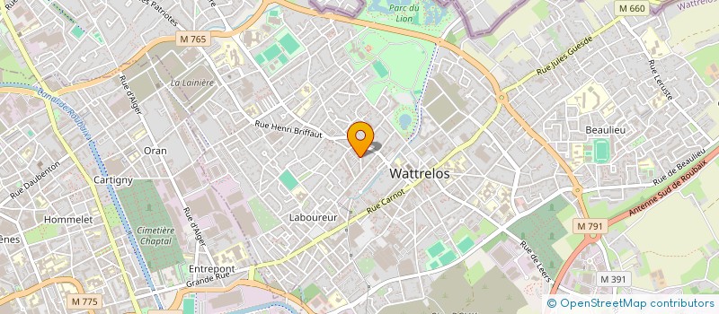 localisation de l'entreprise MONSIEUR ENRIQUE DUBAR  WATTRELOS