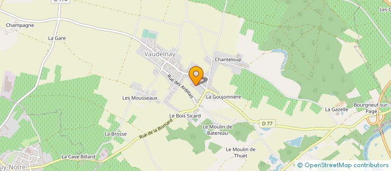 localisation de l'entreprise MONSIEUR ENRIQUE GAUGAIN  VAUDELNAY