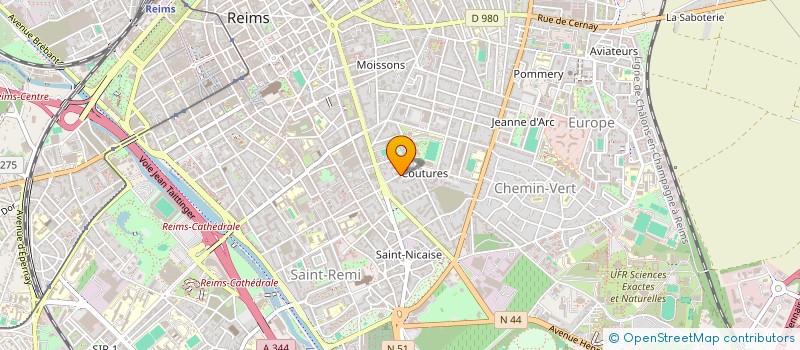 localisation de l'entreprise MONSIEUR ENRIQUE VRIET  REIMS