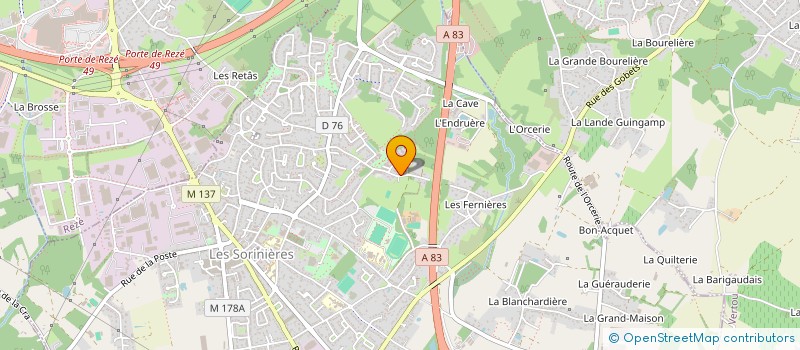 localisation de l'entreprise MONSIEUR ENZO ALAIN FRANCOIS POZZETTO à LES SORINIERES
