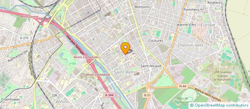 localisation de l'entreprise MONSIEUR ENZO ALLAIN  REIMS