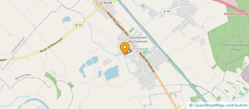 localisation de l'entreprise MONSIEUR ENZO BAPTISTE  SAINT-PORQUIER