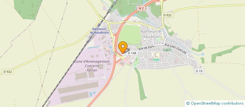 localisation de l'entreprise MONSIEUR ENZO BELLADONNA  NANTEUIL-LE-HAUDOUIN