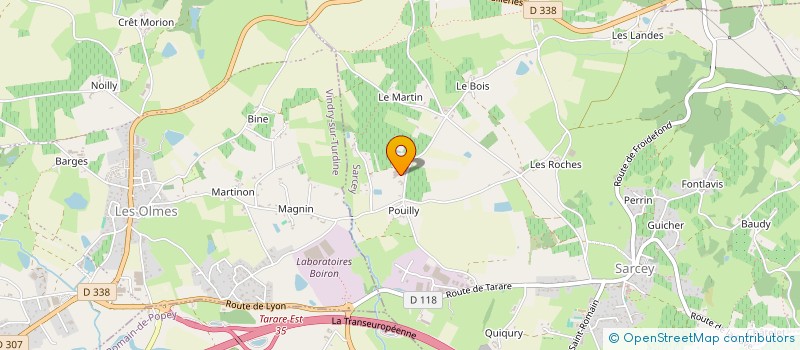 localisation de l'entreprise MONSIEUR ENZO BELLE  SARCEY