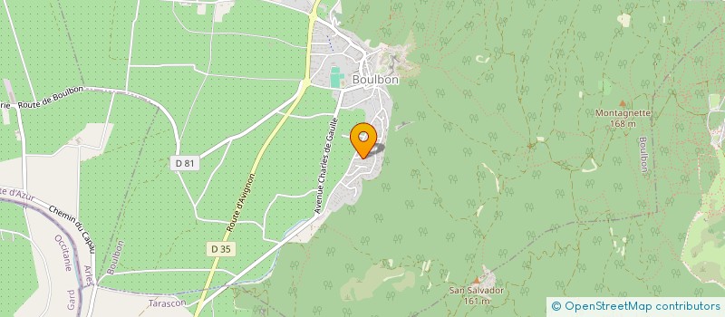 localisation de l'entreprise MONSIEUR ENZO BERNARD  BOULBON