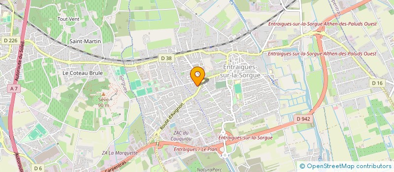 localisation de l'entreprise MONSIEUR ENZO BERREUR  ENTRAIGUES-SUR-LA-SORGUE