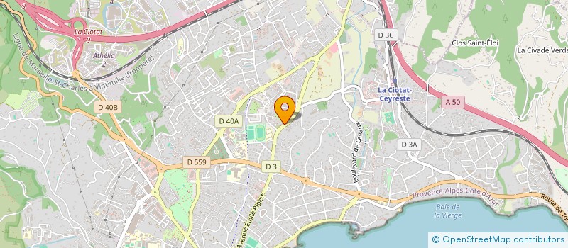 localisation de l'entreprise MONSIEUR ENZO BIANCIOTTO à LA CIOTAT