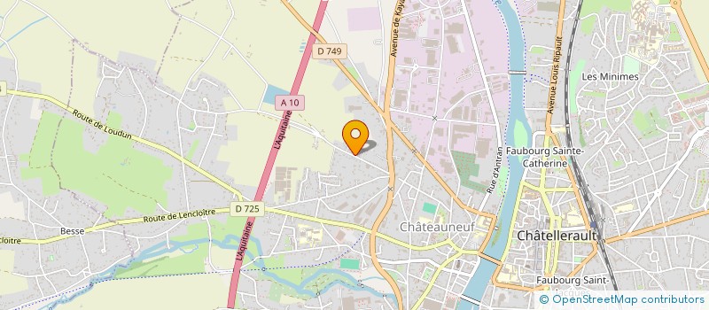 localisation de l'entreprise MONSIEUR ENZO BLET  CHATELLERAULT