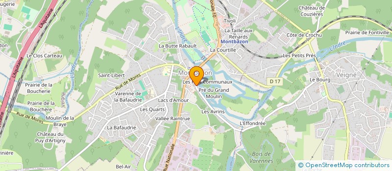 localisation de l'entreprise MONSIEUR ENZO BOISARD  MONTBAZON