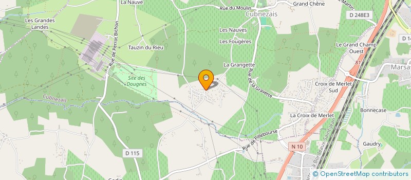 localisation de l'entreprise MONSIEUR ENZO BOISSERIE  CUBNEZAIS