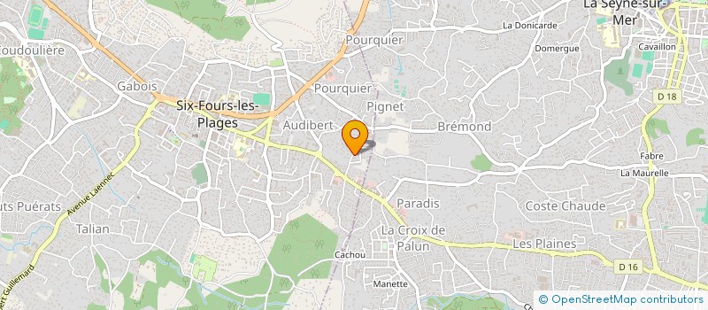 localisation de l'entreprise MONSIEUR ENZO BONIFACCINO à SIX-FOURS-LES-PLAGES