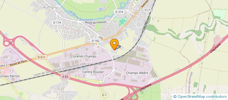 localisation de l'entreprise MONSIEUR ENZO BOTIN  LA CRECHE