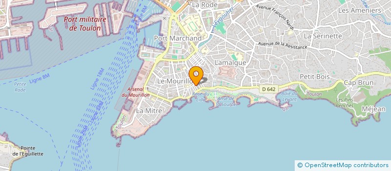 localisation de l'entreprise MONSIEUR ENZO CALABRESE  TOULON