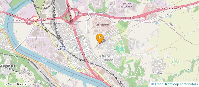 localisation de l'entreprise MONSIEUR ENZO CALAMERA  CHASSE-SUR-RHONE