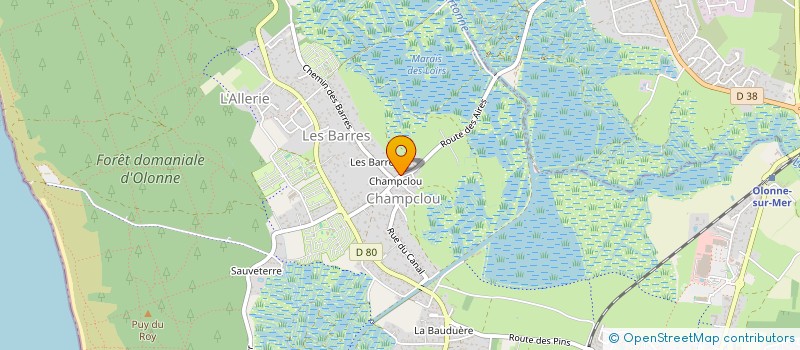 localisation de l'entreprise MONSIEUR ENZO CAUBET  L ILE D OLONNE