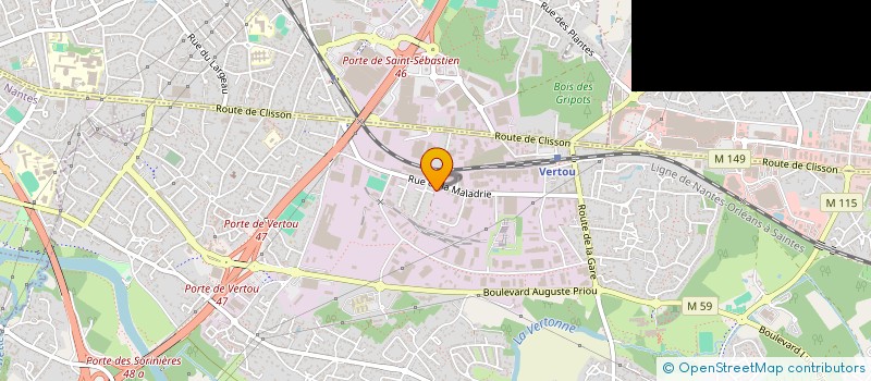 localisation de l'entreprise MONSIEUR ENZO CHARTIER  VERTOU