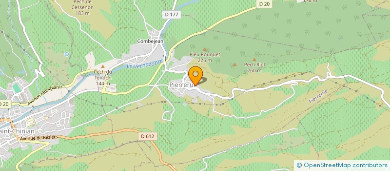 localisation de l'entreprise MONSIEUR ENZO CHATEAU  PIERRERUE