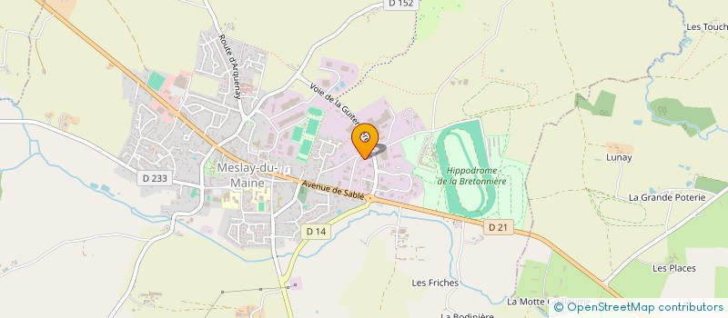 localisation de l'entreprise MONSIEUR ENZO CHELLE  MESLAY-DU-MAINE