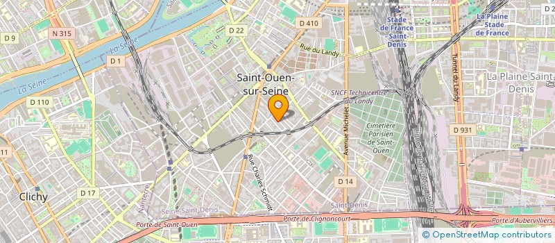 localisation de l'entreprise MONSIEUR ENZO CIRIANI à SAINT-OUEN-SUR-SEINE