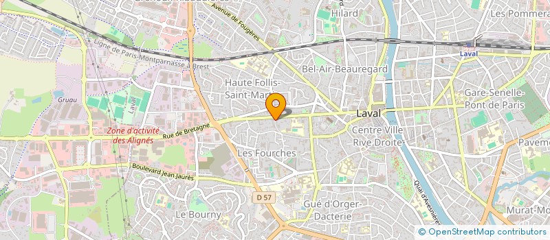 localisation de l'entreprise MONSIEUR ENZO COUERAUD à LAVAL