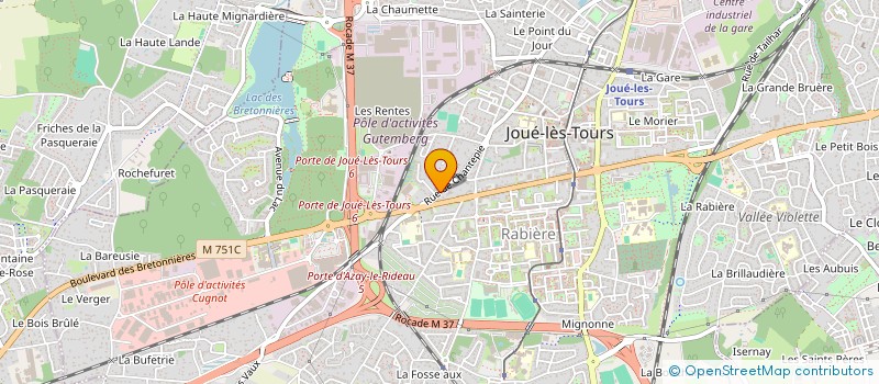 localisation de l'entreprise MONSIEUR ENZO CRETIENEAU  JOUE-LES-TOURS