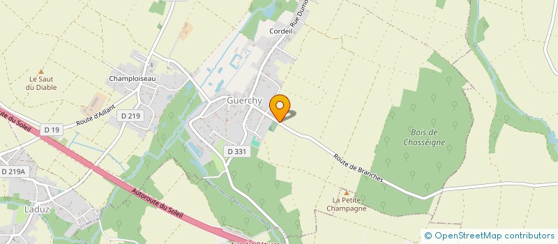 localisation de l'entreprise MONSIEUR ENZO CUFFAUT  VALRAVILLON