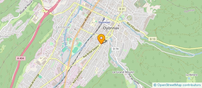 localisation de l'entreprise MONSIEUR ENZO D'AMICO à OYONNAX
