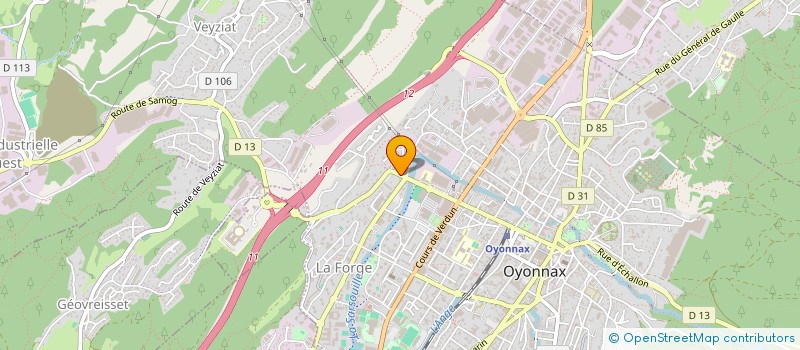 localisation de l'entreprise MONSIEUR ENZO DE FRANCO à OYONNAX