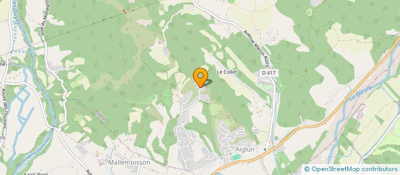 localisation de l'entreprise MONSIEUR ENZO DI LELIO  AIGLUN